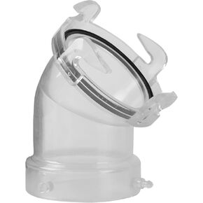 45° Clearview RV Sewer Hose Adapter with 3" Bay Lug - Durable, Leak-Proof Connection