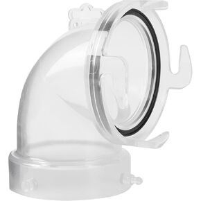 45° Clearview RV Sewer Hose Adapter with 3" Bay Lug - Durable, Leak-Proof Connection