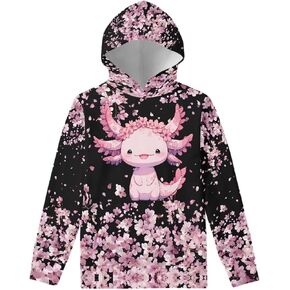 Belidome Kids Hoodie Girls Boys Pullover with Front Pocket Hooded Tops T-shirt Long Sleeve Activewear Sweater in Kuwait