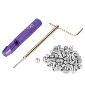 Thread Repair Kit, 50Pcs M3 Stainless Steel Coiled Wire Helicoil Screw Threaded Inserts Repair Sleeve Assortment Set