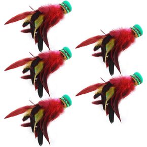 Qiilu China Foot Kick Shuttlecock Foot Kick Shuttlecock 5Pcs 20Cm Height Handmake Shuttlecock China Foot Kick Entertainment Games