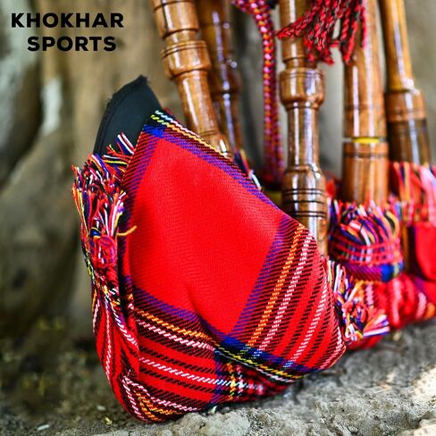 Mini Bagpipe Starter Set with Carry Bag – Rosewood, Irish Royal Stewart Cover, with carry bag in Saudi Arabia