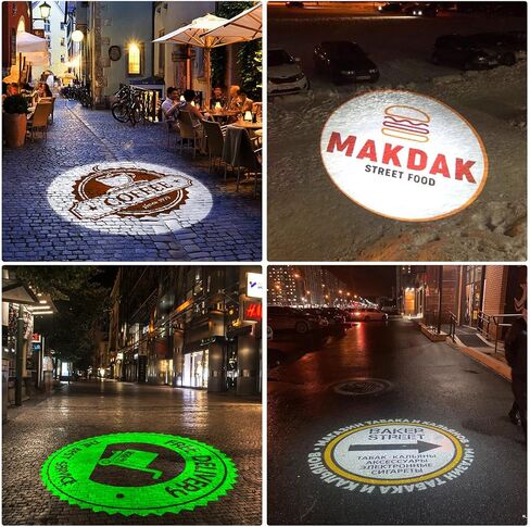 Custom Logo Projector Lights Custom GOBO projectors for Store Business or Wall Outdoor Waterproof ip67 HD led for Shop Advertising and Wedding 35W in Kuwait