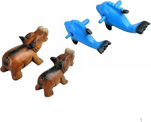 5"Wooden Owl Hoot Whistle - Musical Ocarina Craft Decor in Kuwait