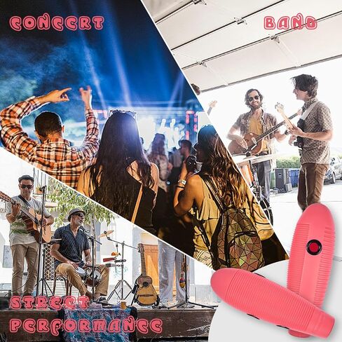 Soulmate Guiro Instrument 3.9"x13" Fish Shaped Latin Percussion Instrument with 2 Scrapers Guiro Shaker Musical Training Tool for Beginners and Live Performanc Professional Band Accompaniment, Pink in Saudi Arabia
