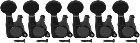 FLEOR 6R Sealed Guitar Tuners Machine Heads Tuning Pegs Keys Set Chrome Fit Electric Guitar Part in Kuwait