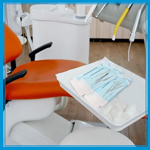 200 3.5" x 5.25" Sterilization Pouch Self Sealing Autoclave Bags for Dental, Tattoo Nail Art Instruments in Saudi Arabia