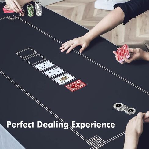 Poker Mat for Texas Hold'em Table Top - Extra Water-Repellent, Hemmed Edges, Noise Reduction Mat in Saudi Arabia