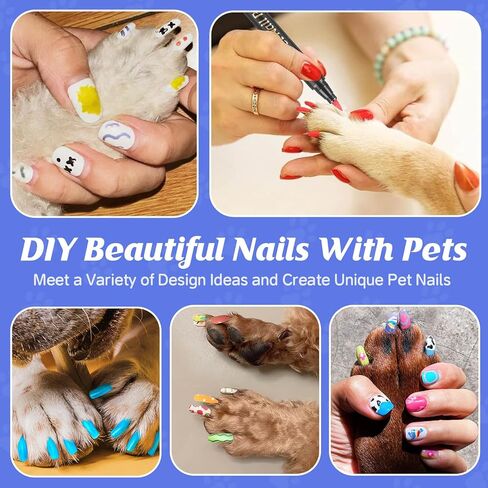 Christmas Dog Nail Polish Pens Quick Dry,Christmas Special Packaging,12 Colors Safe Dog Nail Polish Set to DIY Pretty Nails, Ideal Gifts for Dogs Cats Light Dark Nails,Odorless, Non-Toxic,Water-Based in Saudi Arabia
