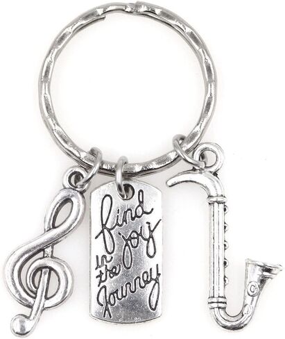 It's All About...You! Find Joy in The Journey Treble Clef Microphone Singer Keychain 113L in Kuwait