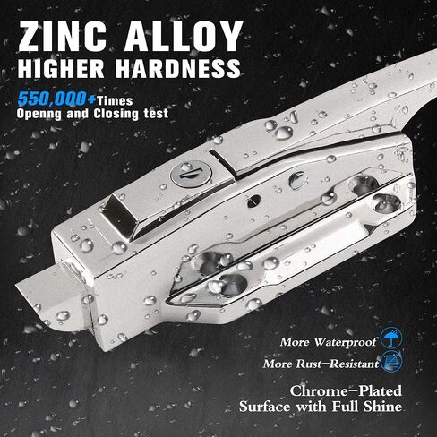 Walk in Cooler Door Handle,Freezer Door Handle, Walk in Cooler Door Closer Complete Latch Kit, Offset -1/5 In-3/5 in (Silver, 1/5 In-3/5 in(Offset)) in Saudi Arabia