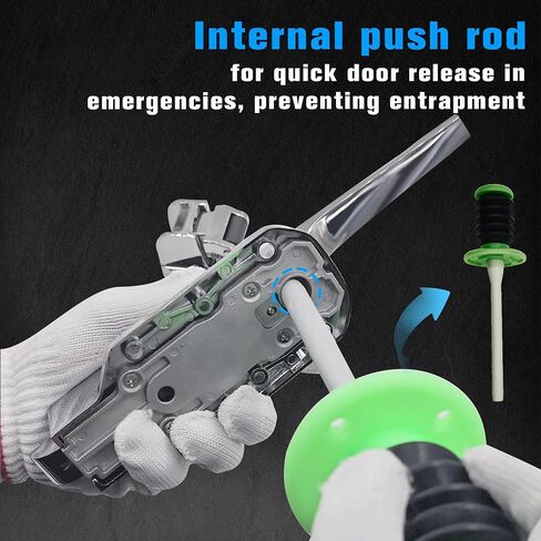 Walk in Cooler Door Handle,Freezer Door Handle, Walk in Cooler Door Closer Complete Latch Kit, Offset -1/5 In-3/5 in (Silver, 1/5 In-3/5 in(Offset)) in Saudi Arabia