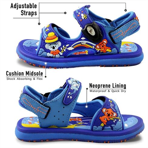 Gold Pigeon Shoes Easy SNAP LOCK Outdoor Water Kids Toddler Sandals for Girls & Boys. Everyday, Vocation, Pool, Summer, Beach Essentials. in Kuwait