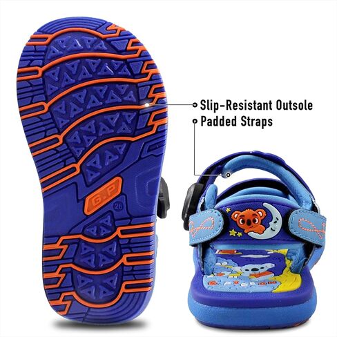 Gold Pigeon Shoes Easy SNAP LOCK Outdoor Water Kids Toddler Sandals for Girls & Boys. Everyday, Vocation, Pool, Summer, Beach Essentials. in Kuwait