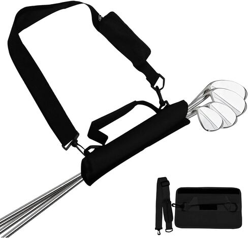 Lightweight Golf Club Bags for Men Women Kids Mini with Pouch Driving Range Course Clubs Carrier Small Sunday Golf Bag Carry Case Black Blue Purple in Saudi Arabia