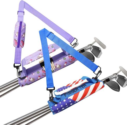Lightweight Golf Club Bags for Men Women Kids Mini with Pouch Driving Range Course Clubs Carrier Small Sunday Golf Bag Carry Case Black Blue Purple in Saudi Arabia