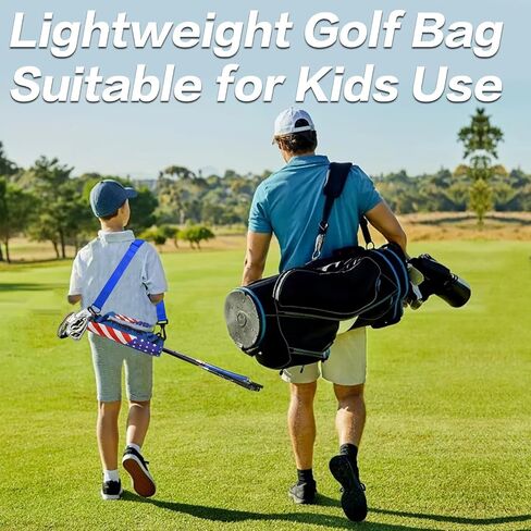 Lightweight Golf Club Bags for Men Women Kids Mini with Pouch Driving Range Course Clubs Carrier Small Sunday Golf Bag Carry Case Black Blue Purple in Saudi Arabia
