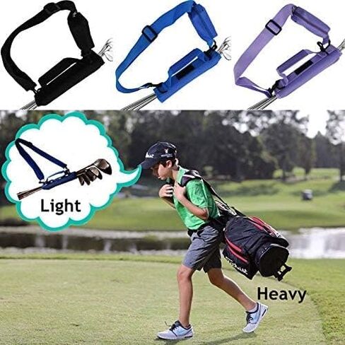 Lightweight Golf Club Bags for Men Women Kids Mini with Pouch Driving Range Course Clubs Carrier Small Sunday Golf Bag Carry Case Black Blue Purple in Kuwait