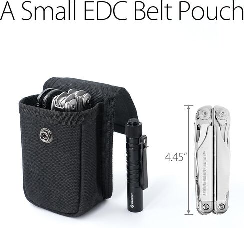 diodrio EDC Belt Pouch for Men Women, Small Utility Holster Pouch with Belt Loop for Hiking, Fishing, Camping, Snap Closure, Classic Waxed Canvas, Olive Small in Saudi Arabia