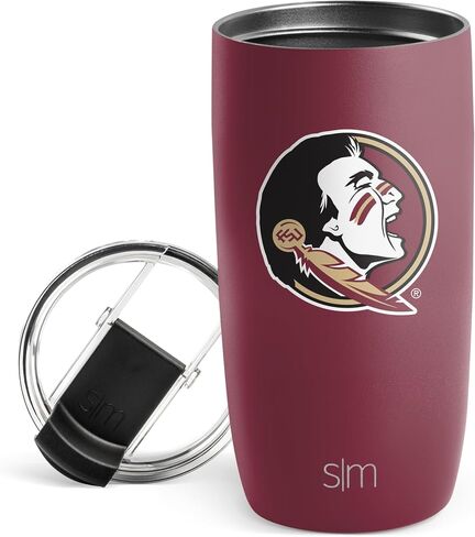 Simple Modern Officially Licensed Collegiate Ohio State Buckeyes 16oz Travel Coffee Tumbler with Flip Lid | NCAA Football Gifts for Men, Women | Voyager Collection | Ohio State University in Kuwait