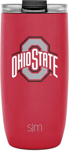 Simple Modern Officially Licensed Collegiate Ohio State Buckeyes 16oz Travel Coffee Tumbler with Flip Lid | NCAA Football Gifts for Men, Women | Voyager Collection | Ohio State University in Kuwait