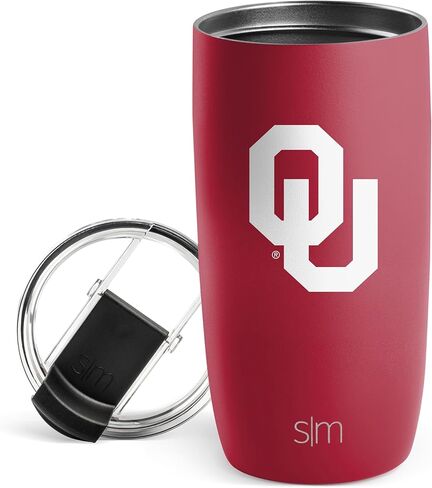 Simple Modern Officially Licensed Collegiate Ohio State Buckeyes 16oz Travel Coffee Tumbler with Flip Lid | NCAA Football Gifts for Men, Women | Voyager Collection | Ohio State University in Kuwait