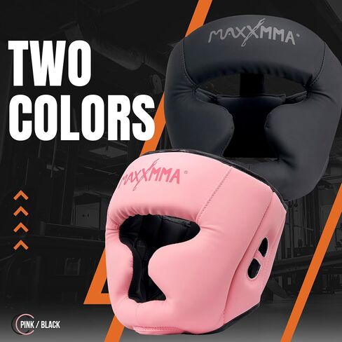 غطاء رأس MaxxMMA للملاكمة، واقي رأس للحماية الكاملة قابل للتعديل مع عصابة رأس in Saudi Arabia