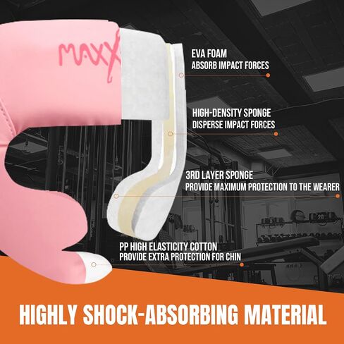 غطاء رأس MaxxMMA للملاكمة، واقي رأس للحماية الكاملة قابل للتعديل مع عصابة رأس in Saudi Arabia