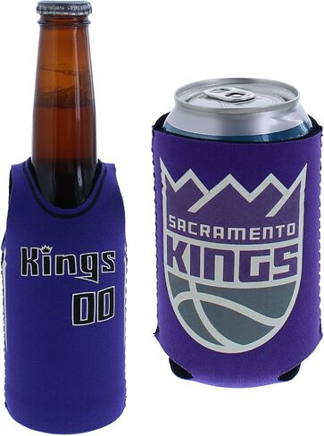 NBA Basketball Team Color Logo Can & Bottle Holder Insulator Beverage Cooler Set (Boston - Solid Logo (Celtics)) in Saudi Arabia