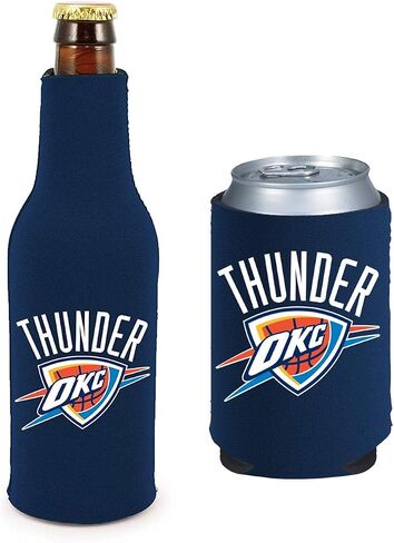 NBA Basketball Team Color Logo Can & Bottle Holder Insulator Beverage Cooler Set (Boston - Solid Logo (Celtics)) in Saudi Arabia