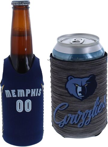 NBA Basketball Team Color Logo Can & Bottle Holder Insulator Beverage Cooler Set (Boston - Solid Logo (Celtics)) in Saudi Arabia