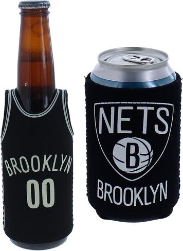 NBA Basketball Team Color Logo Can & Bottle Holder Insulator Beverage Cooler Set (Boston - Solid Logo (Celtics)) in Saudi Arabia