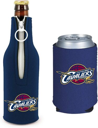 NBA Basketball Team Color Logo Can & Bottle Holder Insulator Beverage Cooler Set (Boston - Solid Logo (Celtics)) in Saudi Arabia