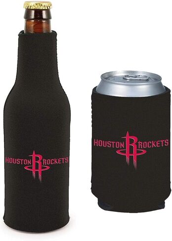 NBA Basketball Team Color Logo Can & Bottle Holder Insulator Beverage Cooler Set (Boston - Solid Logo (Celtics)) in Saudi Arabia