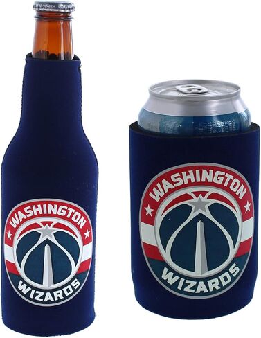 NBA Basketball Team Color Logo Can & Bottle Holder Insulator Beverage Cooler Set (Boston - Solid Logo (Celtics)) in Saudi Arabia