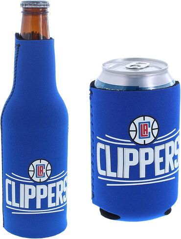 NBA Basketball Team Color Logo Can & Bottle Holder Insulator Beverage Cooler Set (Boston - Solid Logo (Celtics)) in Saudi Arabia