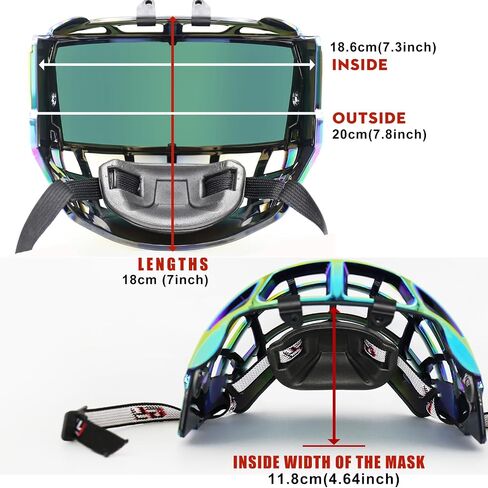 GY Hockey Full Shield Visor Junior Hockey Visor خوذة هوكي الجليد قناع حماية كامل للوجه (شفاف) in Kuwait