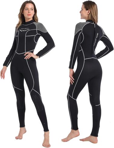 GoldFin Wetsuit for Women, Womens 3mm Wetsuits Fullbody Back Zipper in Kuwait