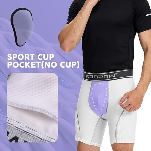 KOOPOW Adult Padded Sliding Shorts Men Slider Shorts Sliding Pads for Baseball, Football, Lacrosse, Hockey in Saudi Arabia