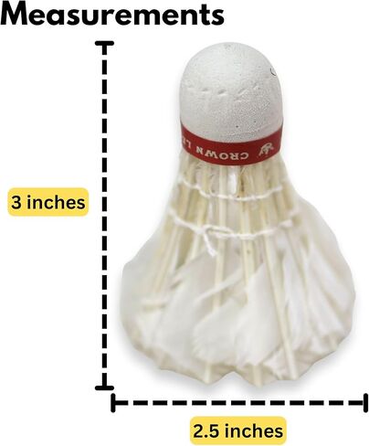 كرات الريشة الفاخرة من ريش الدجاجة الحقيقية من أيكونيكال، عدد 10، باللون الأبيض in Kuwait