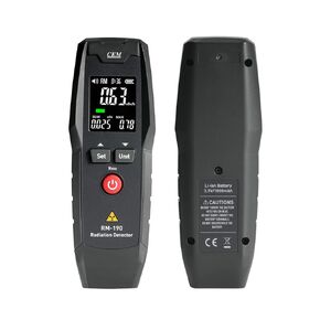 CEM Geiger Counter Nuclear Radiation Detector Nuclear Water Seafood Detection Radiation Dosimeter with LCD Display, Portable Handheld Beta β Gamma γ X-ray Rechargeable Radiation Monitor Meter RM-190