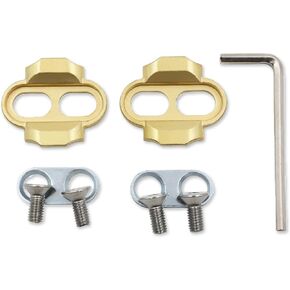 NIIIYTYB 2 Pieces Bike Cleats for Pedals Bicycle Cleat Pedal Set with Hexagonal Wrenches Cycling Road Mountain Bike Shoes Floating Cleats for Look Shoes
