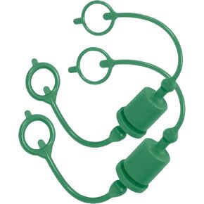 2 Set,1/2 Tractor Hydraulic Coupler Male Dust Cap and Female Plug Cover,ISO A Hydraulic Quick Disconnects Port Plug Fittings By Signite (Black)