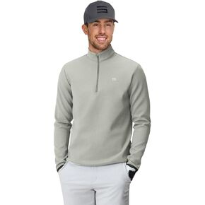 Three Sixty Six Men's Therma Quarter Zip Pullover - 1/4 Zip Sweater Golf Pullover - Moisture Wicking and Windproof