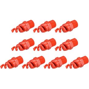 uxcell Spiral Cone Atomization Nozzle, 1/2BSPF PP Sprinkler, 10 Pcs