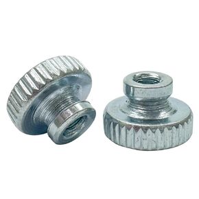 30Pcs Knurled Thumb Nuts,M3 High Head Through Hole Round Knurled Thumb,Carbon Steel Galvanized Round Knobs Fastener for 3D Printer Parts,Machine Tools