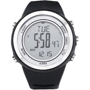 EZON Sports Digital Outdoor Watch H009 with Altimeter,Barometer, Thermometer,Weather Forecast, EL Backlight & Stopwatch,Ideal for Hiking & Climbing