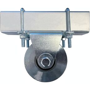 4" Slide Gate V Groove Wheels Double Bearing Solid Steel for Inverted V Track Supports Up to 3500lbs – Bolted Mount, No Welding
