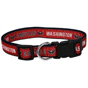 Pets First NHL Washington Capitals Collar for Dogs & Cats, Large. - Adjustable, Cute & Stylish! The Ultimate Hockey Fan Collar!