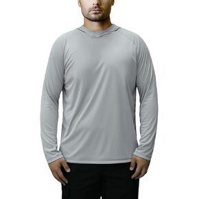 Camo Hoodie Long Sleeves Hunting Shirts for Men Quick Dry Performance UPF 50+ Hiking Fishing Shirt with Hood